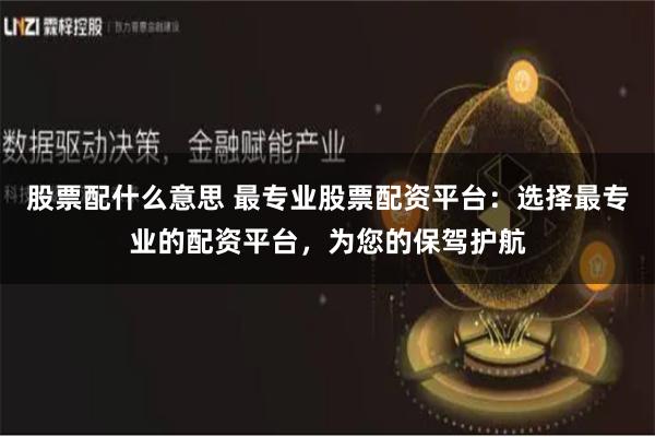 股票配什么意思 最专业股票配资平台：选择最专业的配资平台，为您的保驾护航