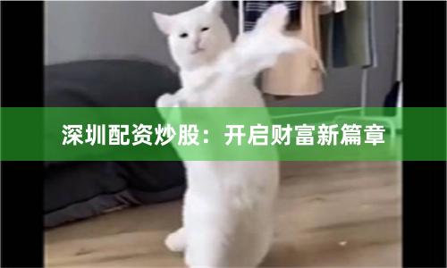 深圳配资炒股：开启财富新篇章